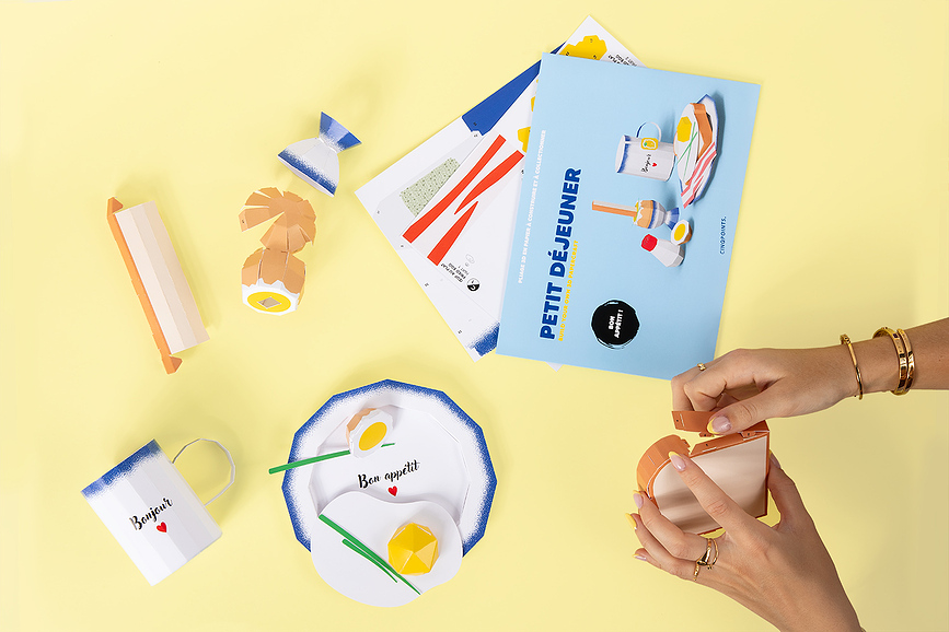 Kit de Manualidades de papel Paperfood, modelo Café Au Lait