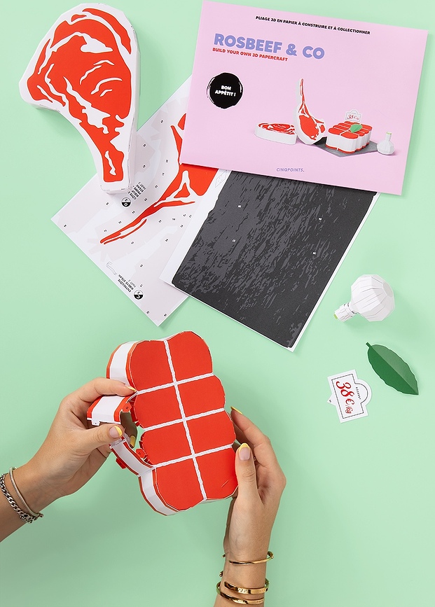 Kit de Manualidades de papel Paperfood, modelo Café Au Lait