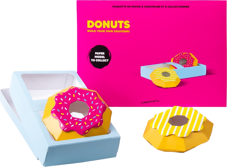 Kit di costruzione in carta Paperfood Donuts