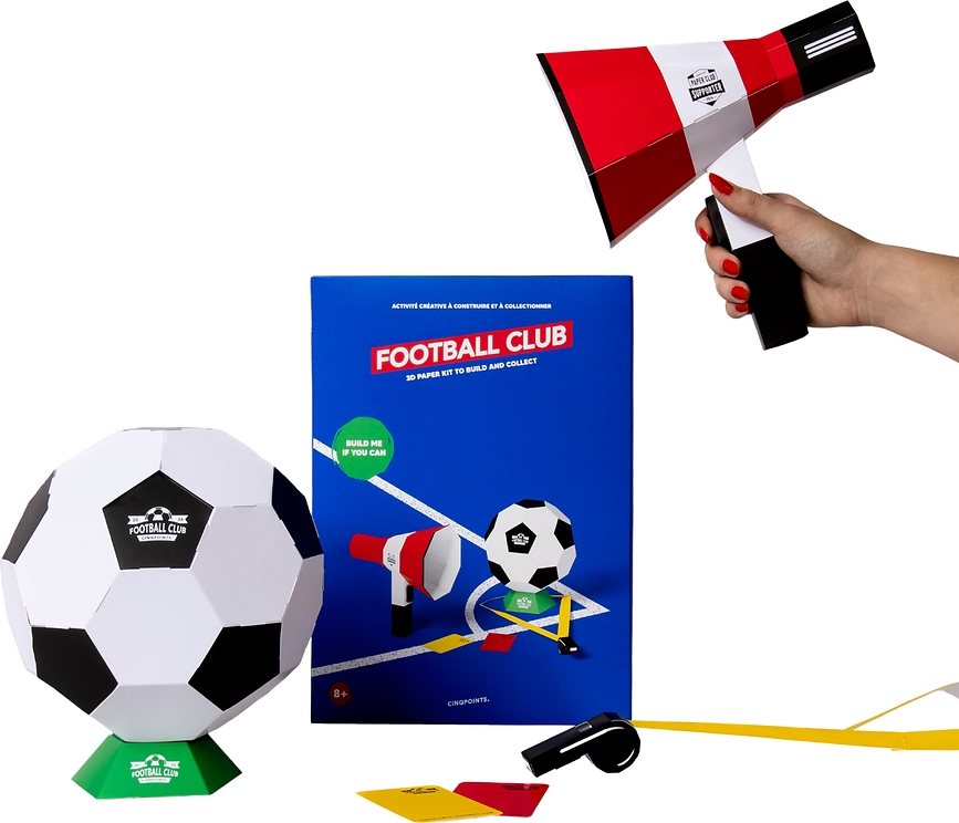 Kit per modellismo in carta Paperclub, tema calcio