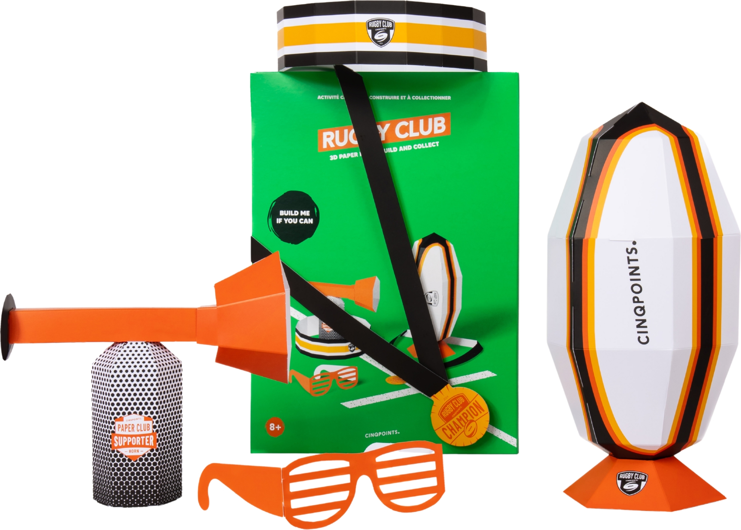 Paperclub 3D-Modell Bausatz Rugby