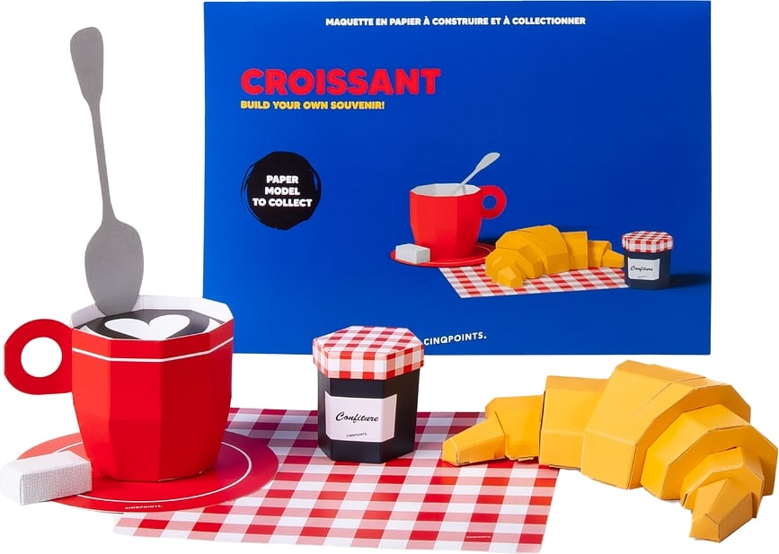 Paperfood Komplet za sestavljanje Croissant, papirnat