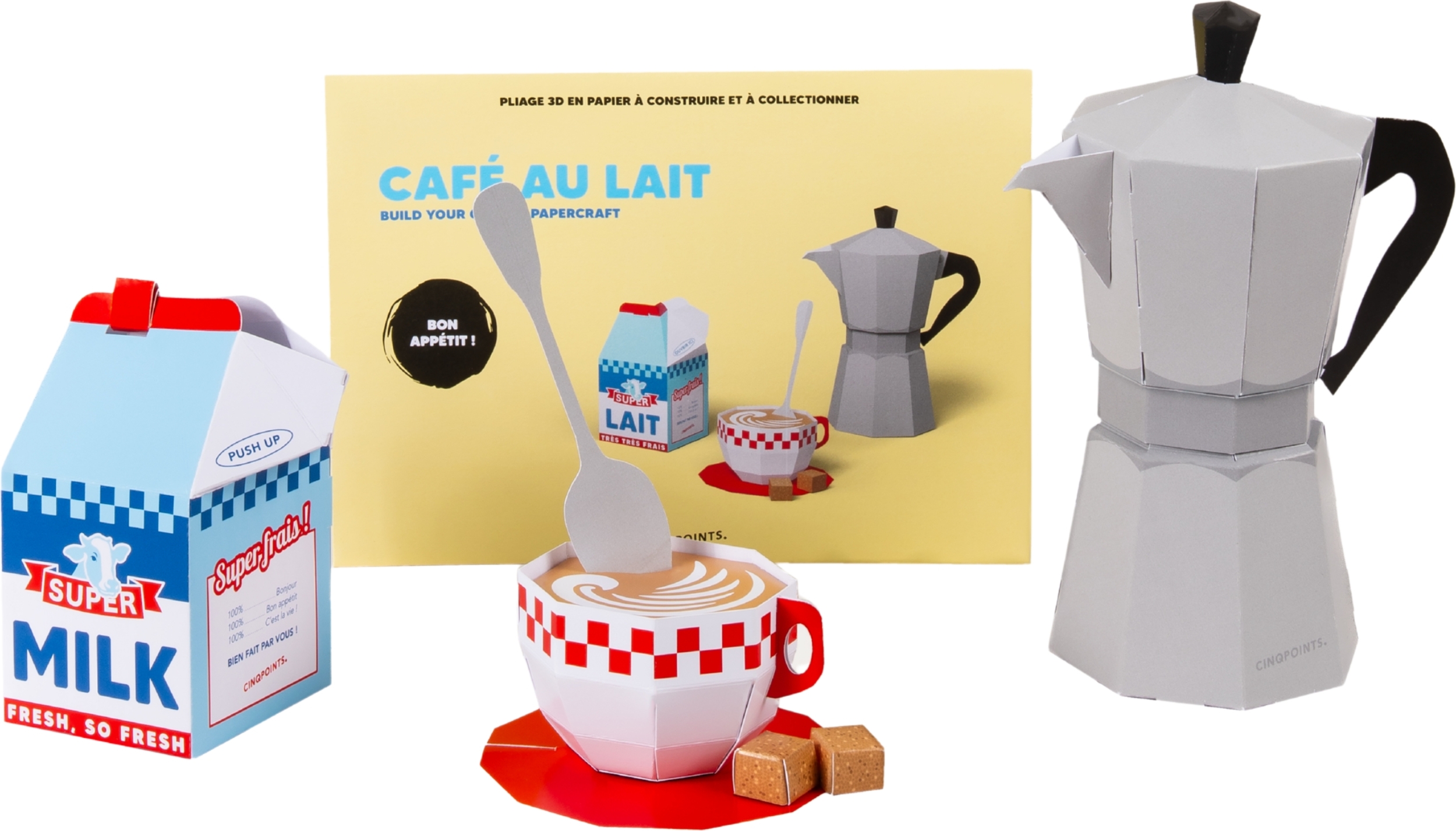Paperfood Papier-Bastelset, Cafe Au Lait