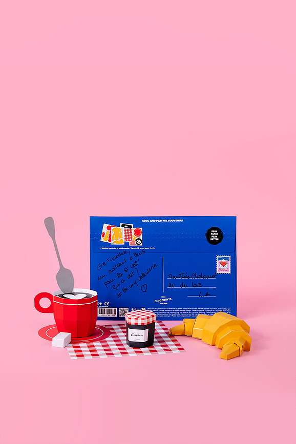 Paperfood Cafe Au Lait Set za sestavljanje iz papirja