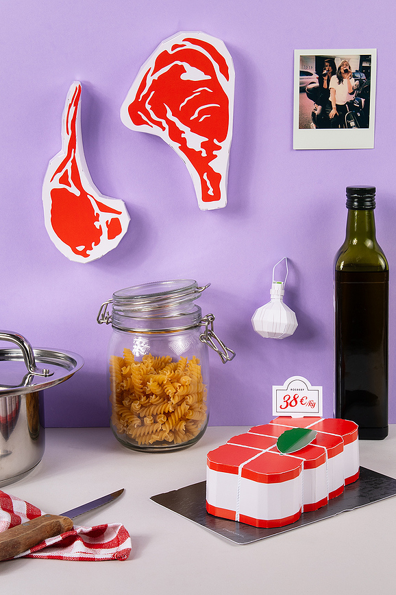 Paperfood Cafe Au Lait Set za sestavljanje iz papirja