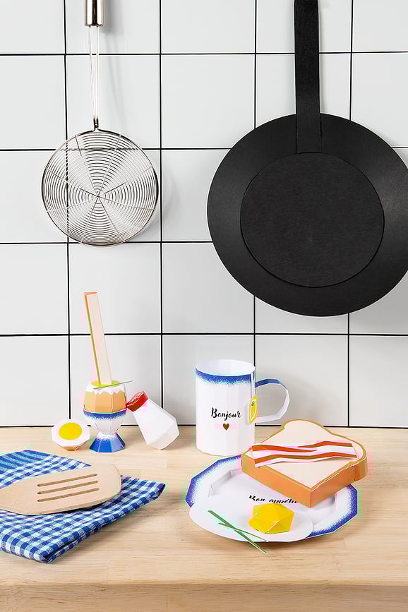 Paperfood Set za izradu od papira Cafe Au Lait