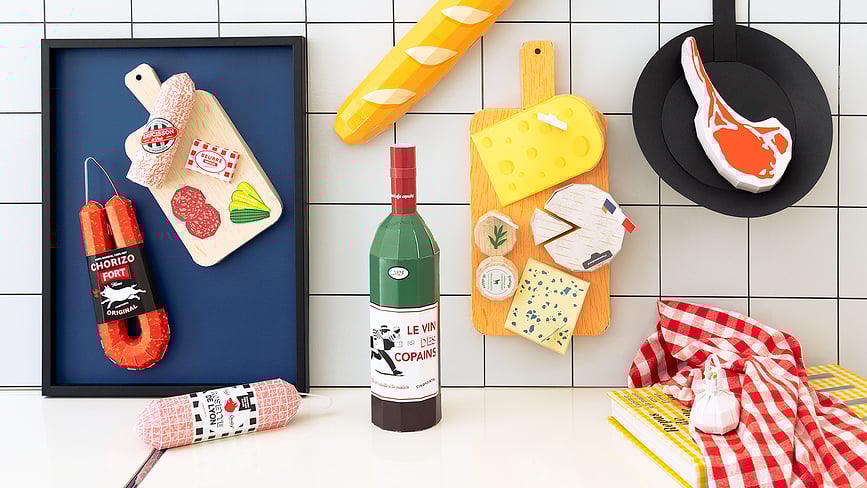 Paperfood Set za izradu od papira Cafe Au Lait