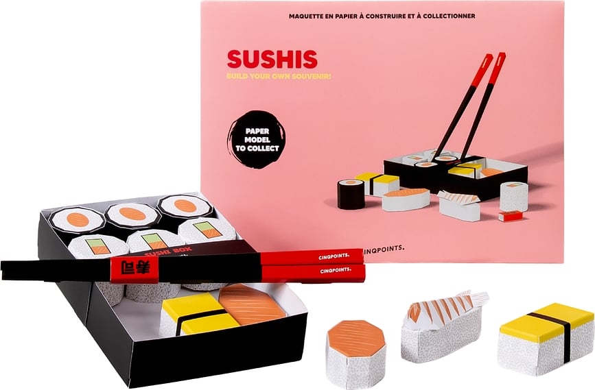 Paperfood Sushis Σετ Κατασκευής, σούσι, από χαρτί