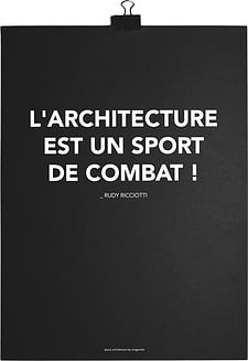 Plagát L'Architecture Est Un Sport De Combat