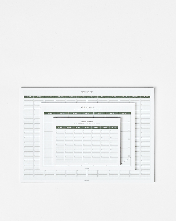 Planificador anual Cinqpoints, formato A3