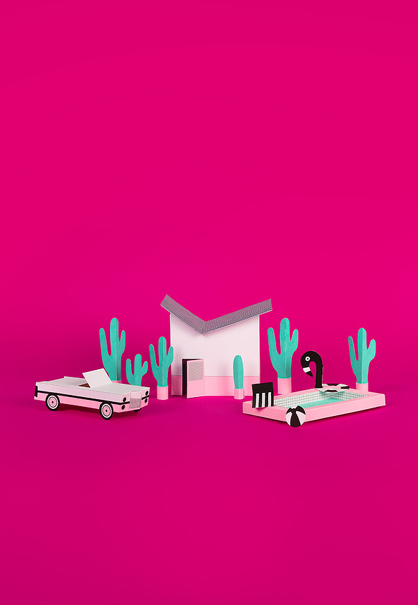 Kawaii Shop Μοντέλο Χειροτεχνίας, χάρτινο, για συναρμολόγηση και χρωματισμό