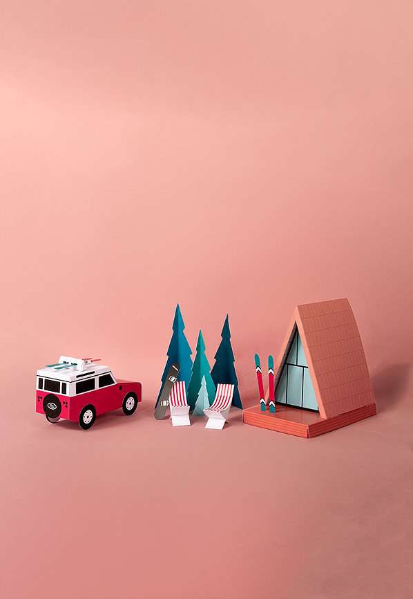 Kawaii Shop Papirnati Model Set za slaganje i bojanje