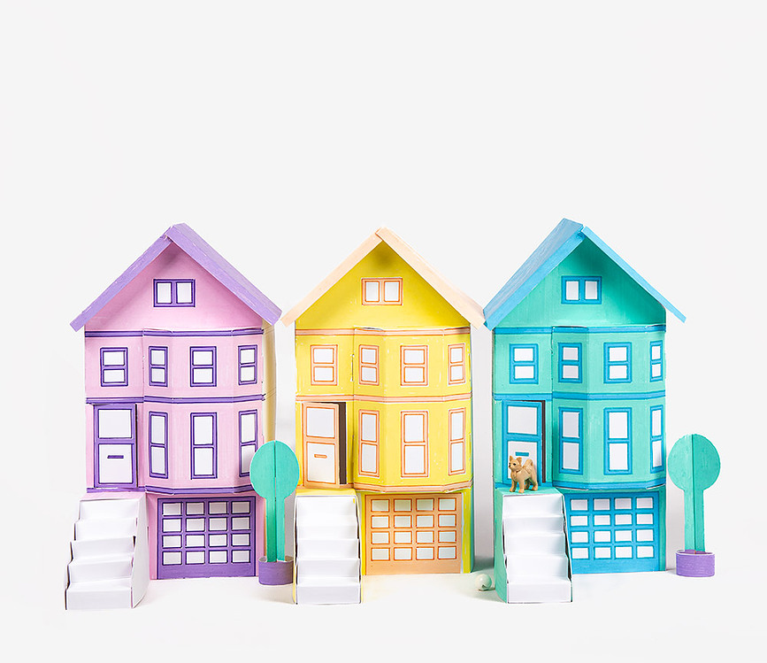 Kawaii Shop Papirnati Model Set za slaganje i bojanje