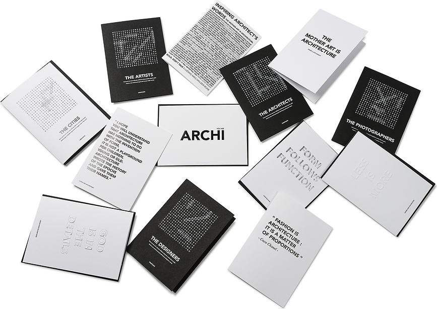 Tarjeta con sobre Citas de Arquitectos, The Mother Art