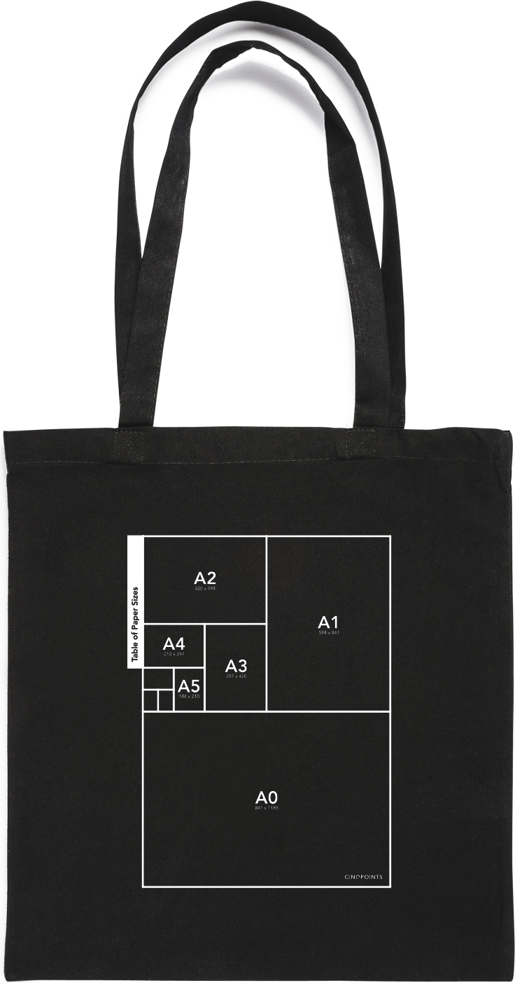 Torba Tote Table Of Paper Sizes Cinqpoints Totpap Ff