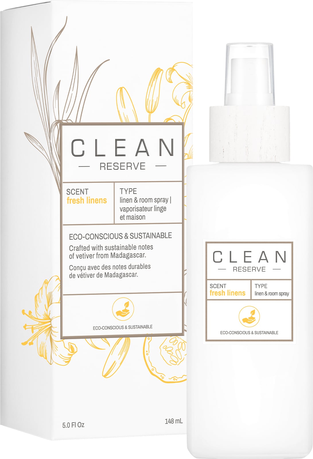 Clean Space Fresh Linens Duftspray