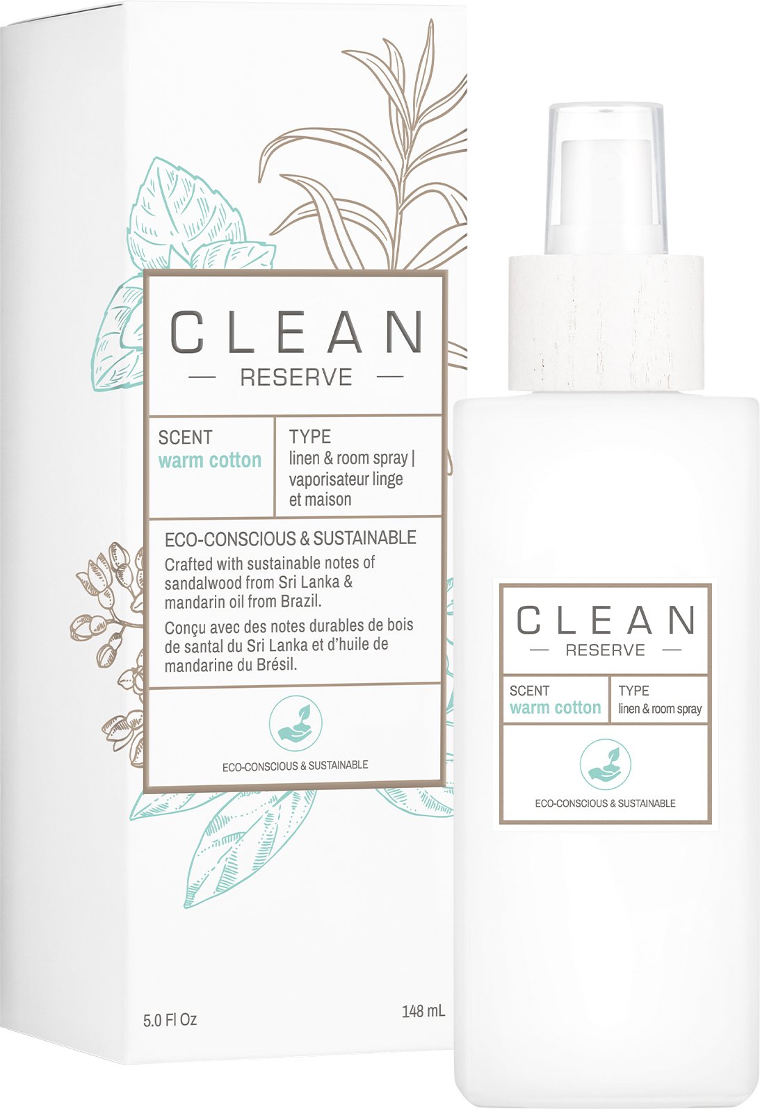 Spray zapachowy Clean Space Warm Cotton