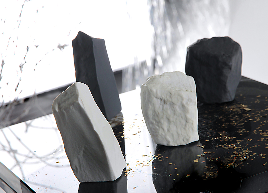 Rock & Salt Σετ Αλατιέρας και Πιπεριέρας, ανθρακί