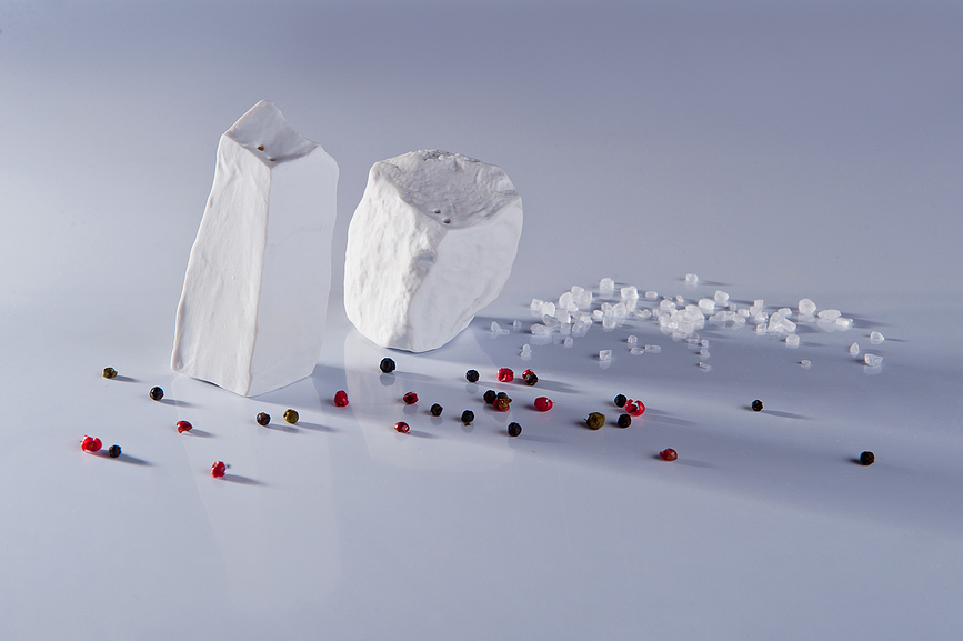 Rock & Salt Σετ Αλατιέρας και Πιπεριέρας, ανθρακί