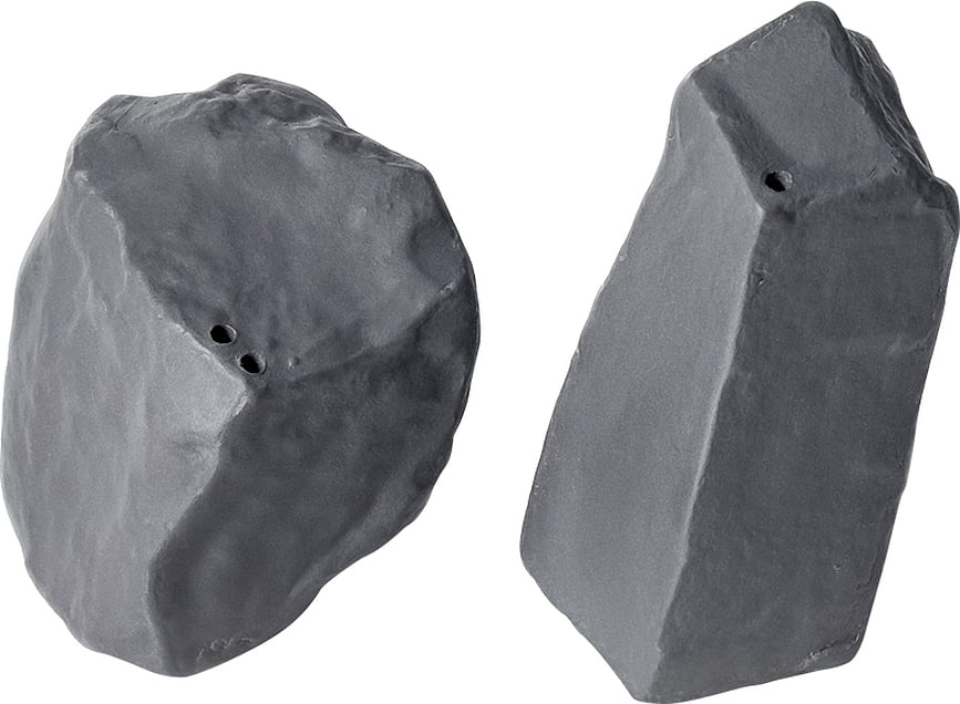 Rock & Salt Set Salière et Poivrière, anthracite