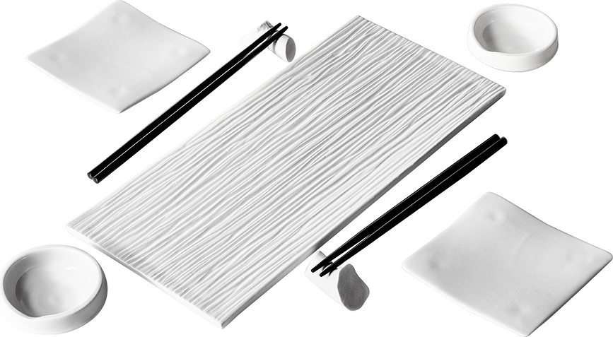 Set de Sushi para 2 personas Zen, blanco
