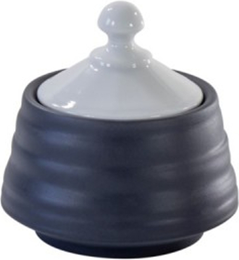 Sucrier tourné, petit, anthracite