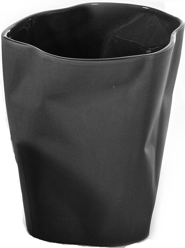 Taza arrugada Ćmielów, antracita, pequeña