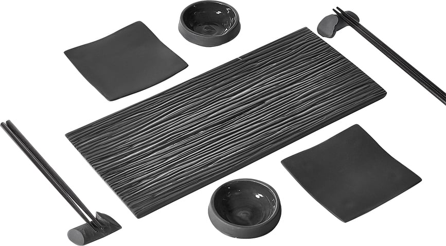 Zen Set à Sushi pour 2 personnes, anthracite