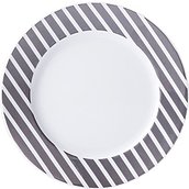 Cosmopolitan Mix & Match Dessert plate 19 cm black stripes