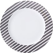 Cosmopolitan Mix & Match Flat plate 26 cm black stripes