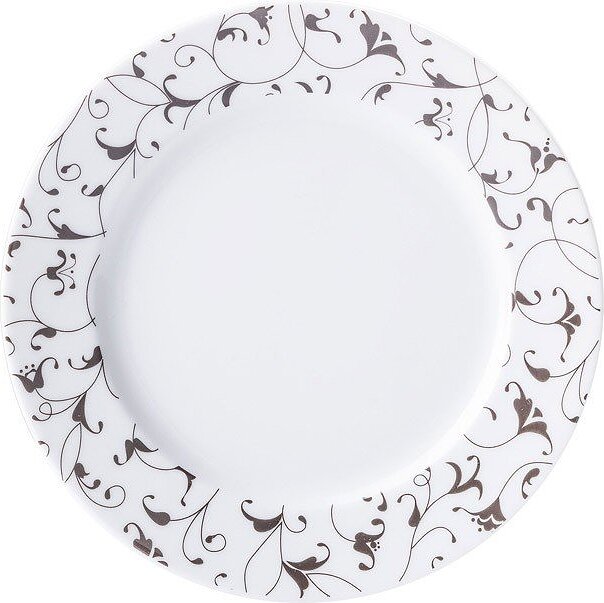 Cosmopolitan Mix & Match Πιάτο Γλυκού, ανατολίτικο σχέδιο, 19 cm, μαύρο