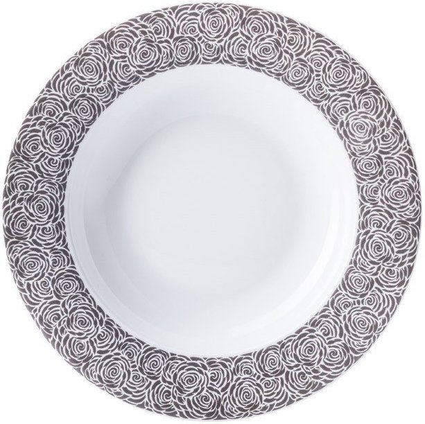 Cosmopolitan Mix & Match Tiefer Teller 22,5 cm schwarze Rose