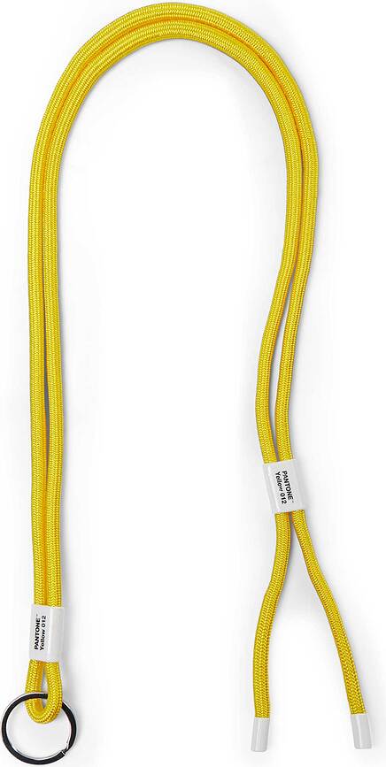 Cordón para llaves ajustable Pantone, amarillo
