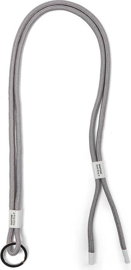 Cordón para llaves ajustable Pantone, gris