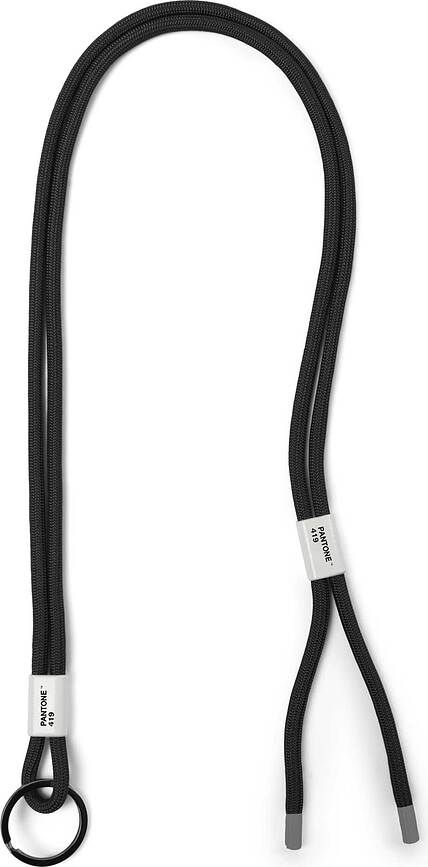Cordón para Llaves ajustable Pantone, negro
