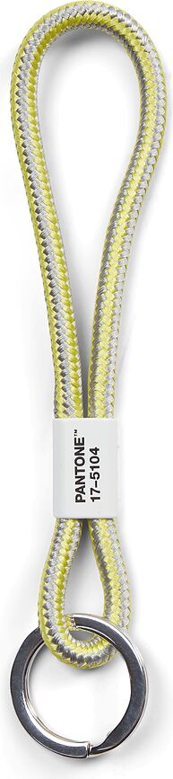 Cordón para Llaves corto Pantone, gris y amarillo