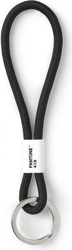 Cordón para llaves Pantone, corto, negro