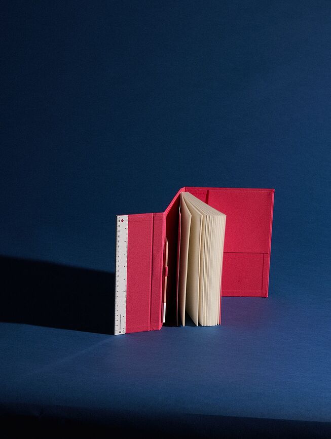 Cuaderno con lápiz Pantone L, 160 páginas, 100 g/m², rosa claro, liso