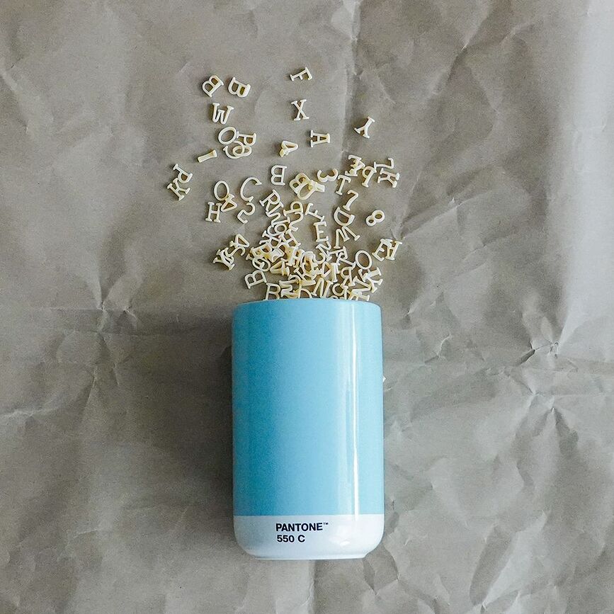 Jarrón Pantone, 14 cm, azul claro