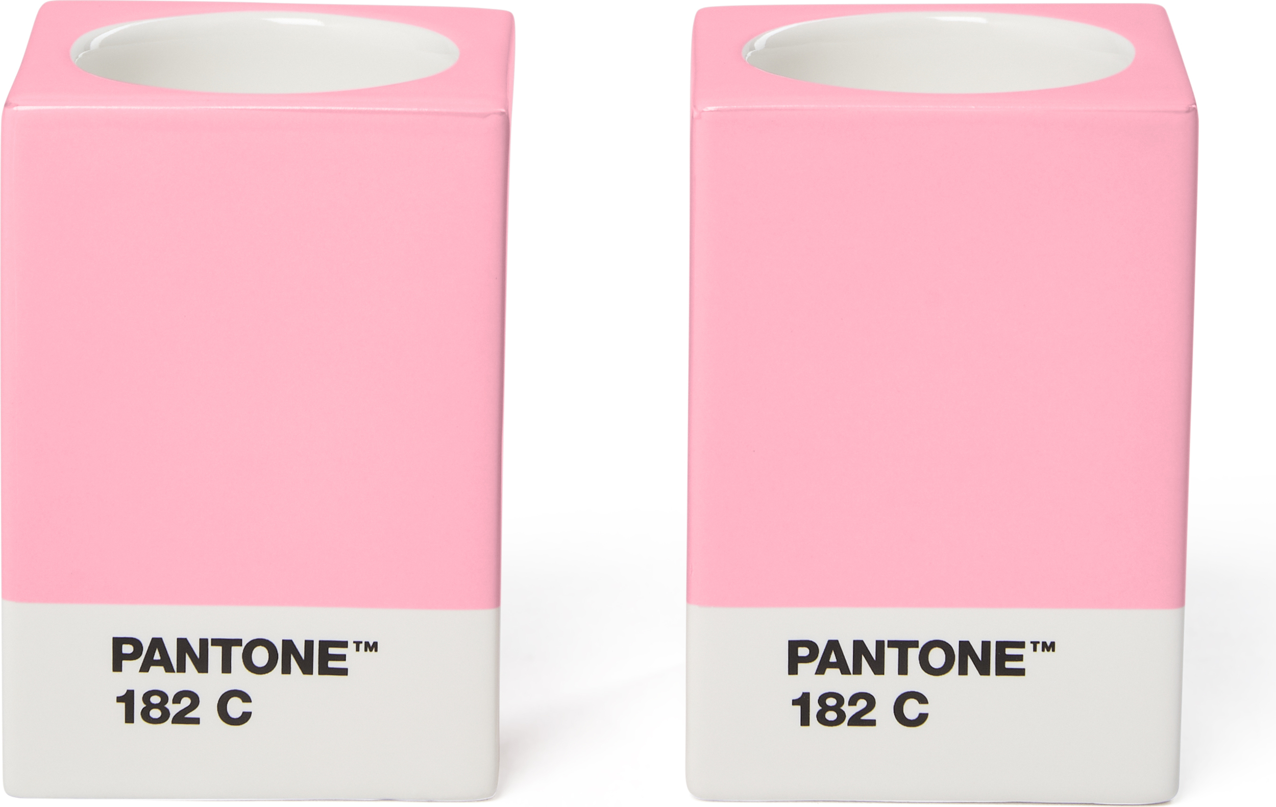 Pantone Kerzenhalter für Stabkerzen oder Teelichter, hellrosa, 2 St.