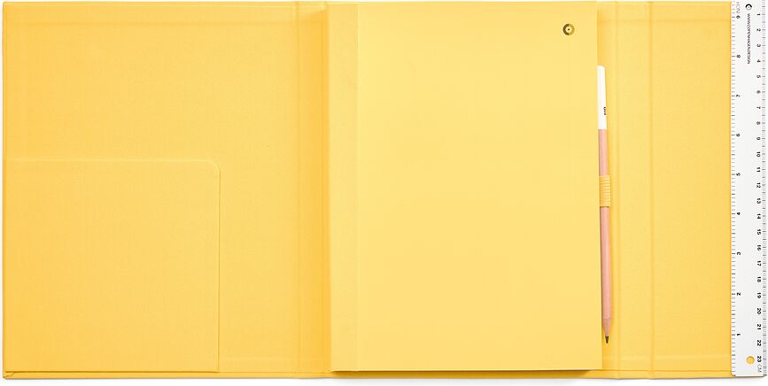 Pantone L Skicirka s svinčnikom, 160 strani, črna, črtasta, 100 g/m²