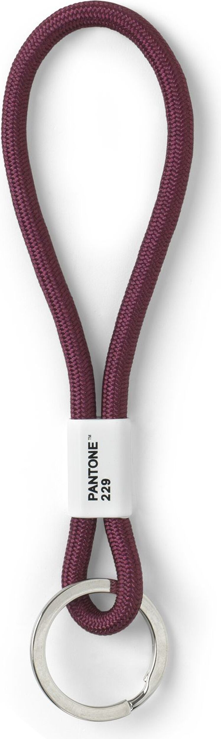 Pantone Schlüsselband kurz auberginefarben