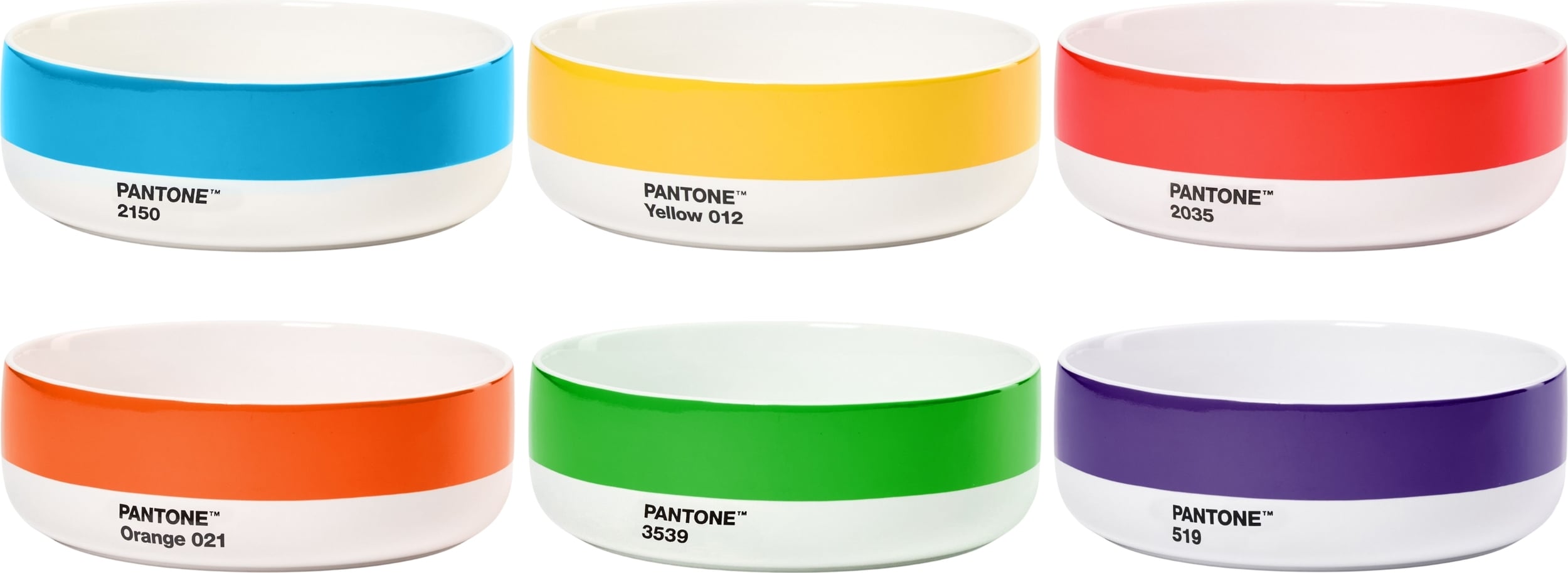 Pantone Schüsseln 14,5 cm bunt 6 St.