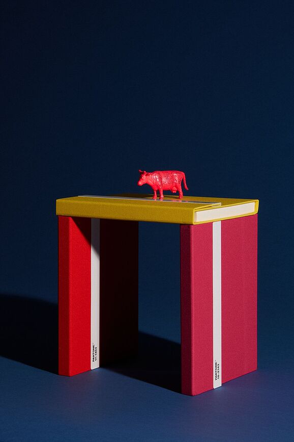 Pantone Σημειωματάριο με μολύβι, μαύρο, ριγέ, L, 160 σελίδες, 100 g/m²