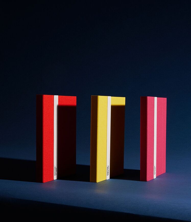 Pantone Σημειωματάριο με μολύβι, μαύρο, ριγέ, L, 160 σελίδες, 100 g/m²