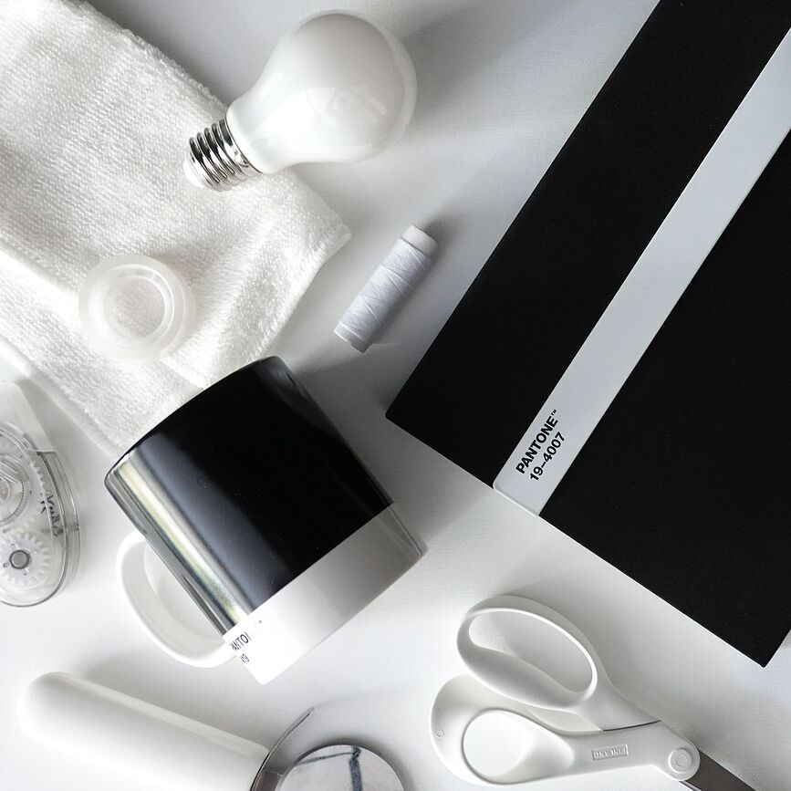 Pantone Σημειωματάριο με μολύβι, μαύρο, ριγέ, L, 160 σελίδες, 100 g/m²