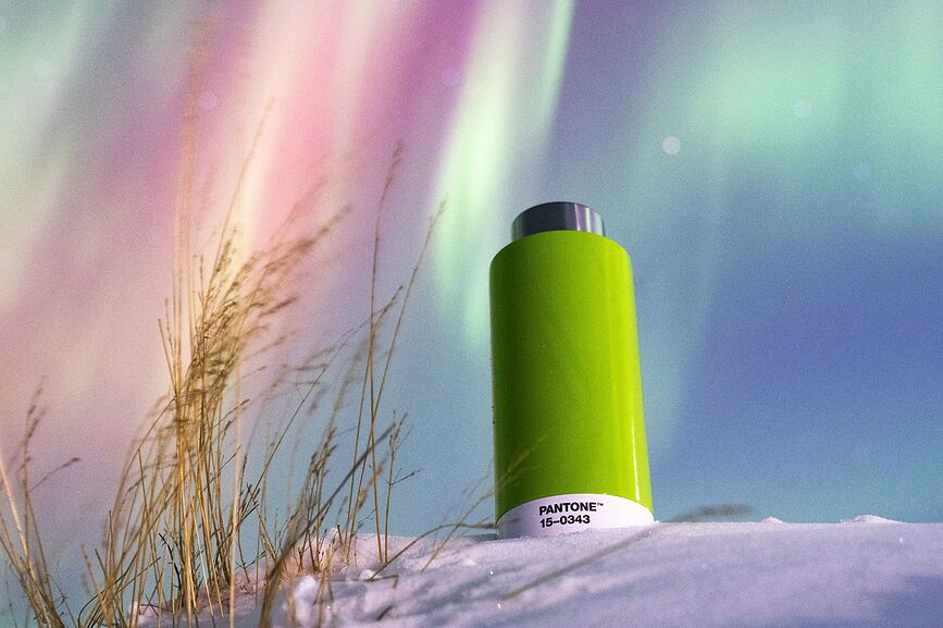 Pantone Termo steklenica, 530 ml, rdeča