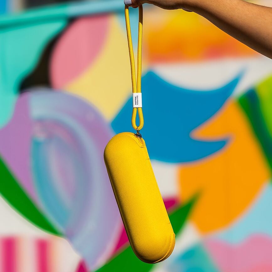 Pantone Travel Parapluie avec étui, jaune