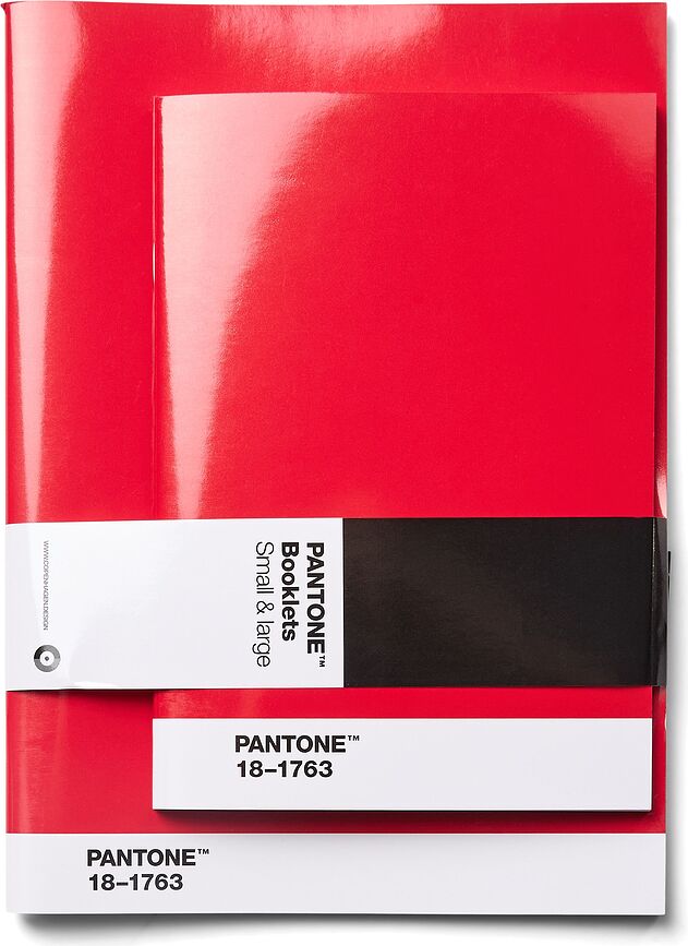 Pantone Zvezki, gladki, rdeči, 2 kosa