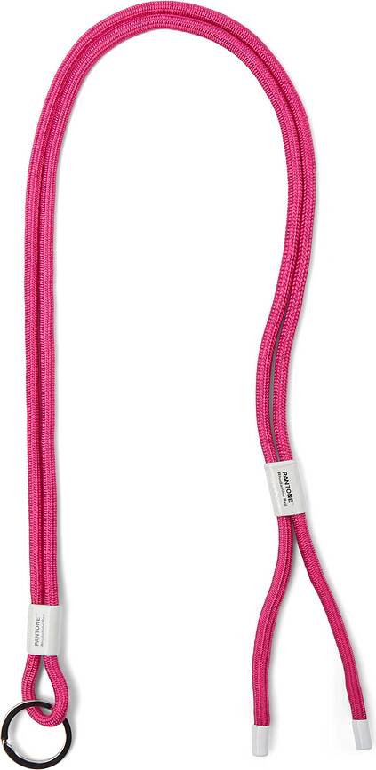 Šnúrka na kľúče Pantone nastaviteľná ružová